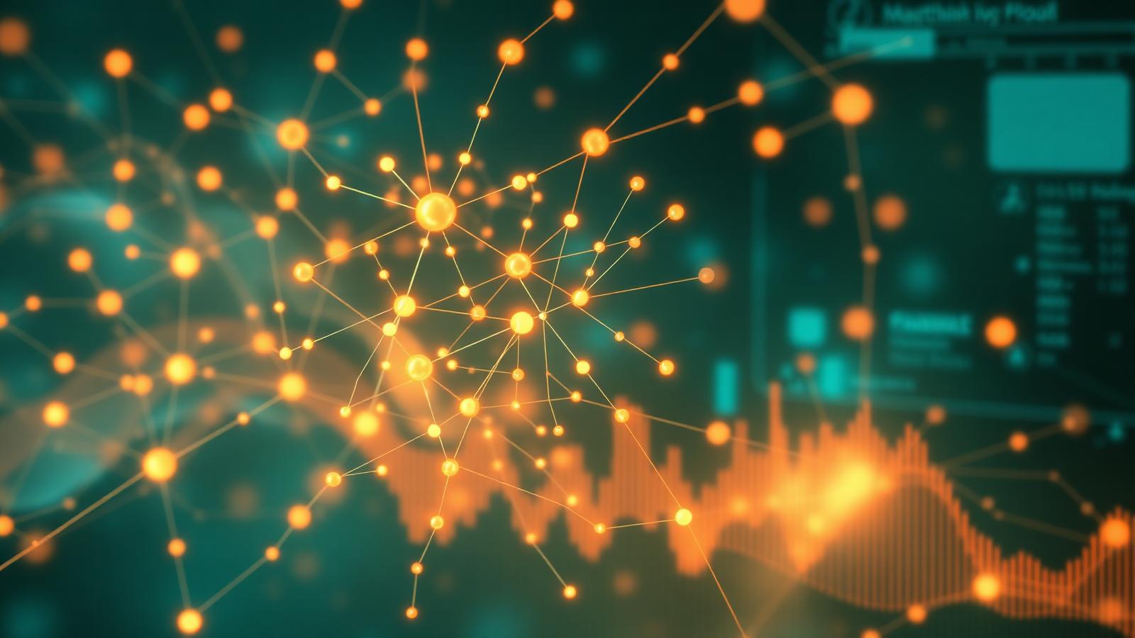 Neural network illustration representing clinical AI