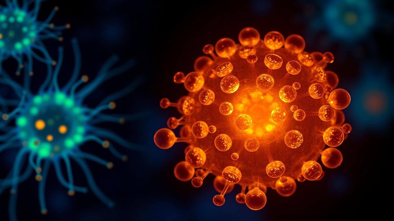 Fluorescent microscopy of mesenchymal stem cells